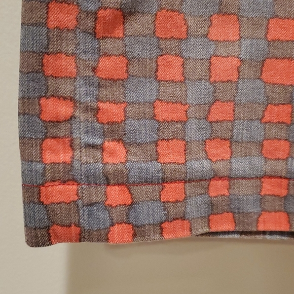 Marc Jacobs Denim Blue and Red Gingham Skirt - Picture 4 of 9